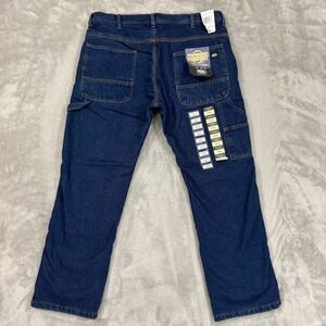 NWT Key Jeans Mens 36x30‎ Fleece Lined Carpenter Hammer Loop Relaxed Workwear